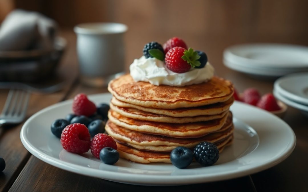 Low carbohydrate ketogenic pancakes